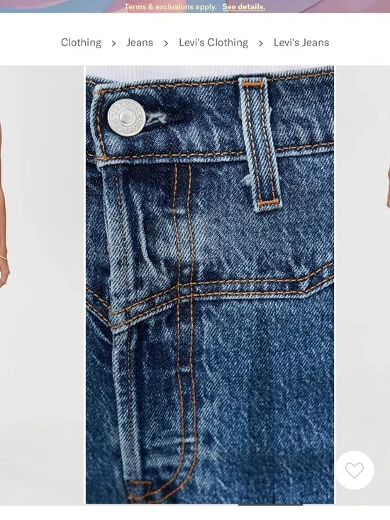 Levi's Ribcage Western Yoke Jeans - Picture 5 of 6